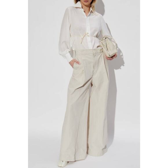 Maison Margiela Wide Leg Trouser Pants in Stone 38 S - Picture 1 of 4